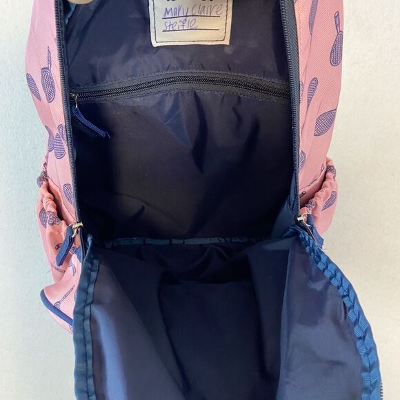 Ame & Lulu Tennis Racquet Backpack Girls Pink Blue Pickleball Sporty - Picture 8 of 8